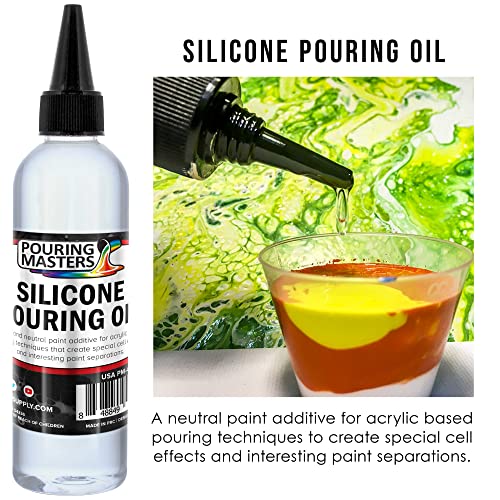 U.S. Art Supply Floetrol Pouring Medium and Pouring Oil for Acrylic Paint