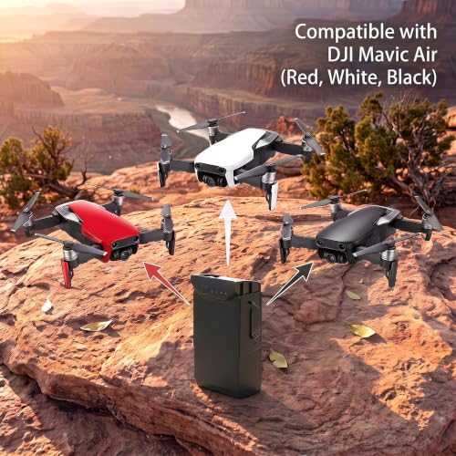 2 Pack Mavic Air Battery, 2375mAh Flight Batteries Compatible with DJI Mavic Air Drone Battery, 21 minutes flight Time