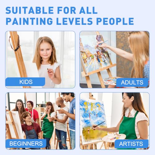 ESRICH 48 Pack Canvas Boards for Painting, Paint Canvas for Adults & Kids - size: 48 Pack(4x4 4x6 5x6 6x6 8x10 10x10 9x12 11x14)