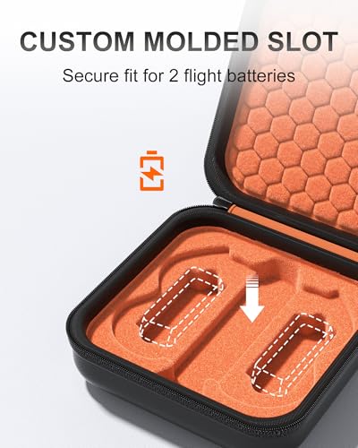 ProCase Carrying Case for Neo 2 Drone and Batteries -Orangeblack - color: Orangeblack