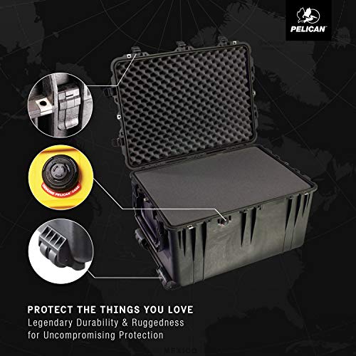 Pelican 1660 Case With Foam (Black) - color: Black, style: With Foam
