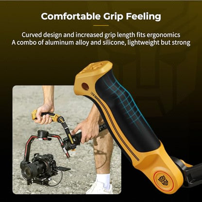SmallRig Adjustable Gimbal Sling Handle (Bumblebee Edition) for DJI RS 5, RS 4 Mini, RS 4, RS 4 Pro, RS 3 Mini, RS 3, RS 3 Pro, RS 2, RSC 2, 17.6lb Load, Ergonomic Grip for Low Angle Shots - 5524 - style: Sling Handle (Bumblebee Edition)