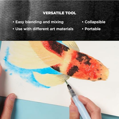 Sakura 39123 9-ml Tank Koi Water Color Brush, Large, 9 Ml - color: Light Blue, size: 9 ml | Large