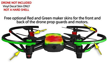 Skin Decal Wrap 2 Pack Compatible with DJI Ryze Tello Tie Dye Drone NOT Included