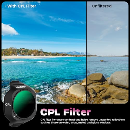 Mini 5 Pro ND/PL Filters - 4 Pack (CPL,ND8/PL,ND32/PL,ND128/PL) - size: Mini 5 Pro, style: ND/PL