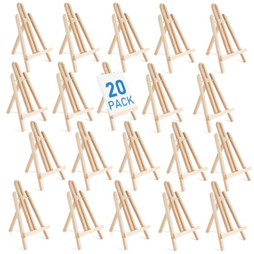 Falling in Art 12 Inch Tabletop Wood Display Easel Stand, 20 Pack - style: 12"- 20p