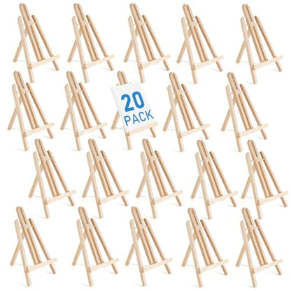 Falling in Art 12 Inch Tabletop Wood Display Easel Stand, 20 Pack - style: 12"- 20p