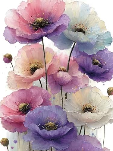 XIYOUVIGOR Diamond Painting Kits, Colorful Flowers Diamond Art Kit - color: Colorful Flowers