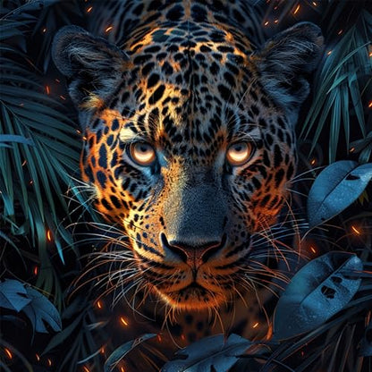 ILYUFO Diamond Art Kits for Adults Forest Leopard DIY Diamond Painting - color: Forest Leopard
