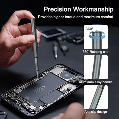 Precision Screwdriver Set, 46 in 1 Mini Magnetic Screwdriver Set, Multifunction Precision Kit, Portable Repair Tool Kit for Computer, Eyeglass, Phone, Watch