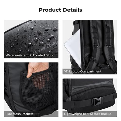 K&F CONCEPT Camera Backpack,30L Large Capacity Camera Bag for Photographers - color: 04-black, size: 30L