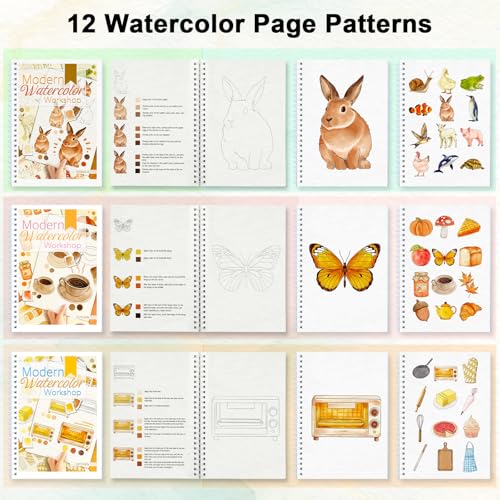Apolyone Watercolor Workbook with Step-by-Step - style: Seaside