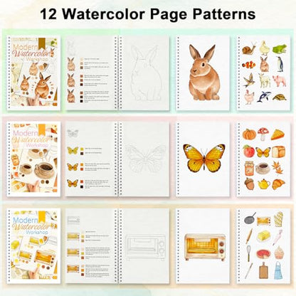 Apolyone Watercolor Workbook with Step-by-Step - style: Seaside