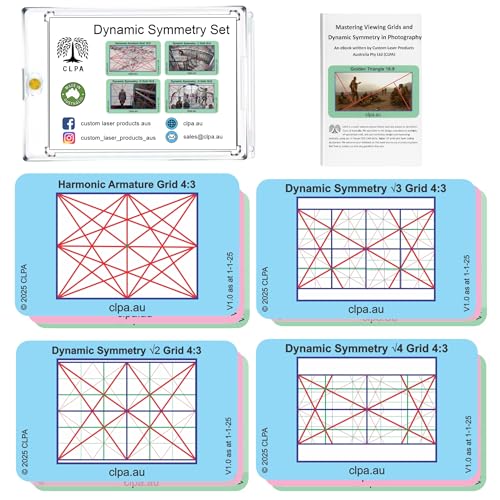 Dynamic Symmetry Directors Viewfinder Set, 4 Layouts, 12 Cards - size: Set - Dynamic Symmetry