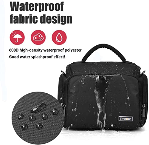 Cwatcun Camera Sling Bag Large, Crossbody DSLR Case for Canon/Nikon - size: 1.0 Large