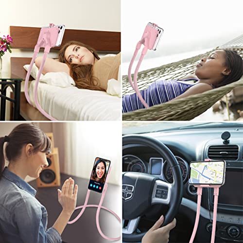 B-Land Cell Phone Holder, Universal Lazy Bracket DIY Mobile Phone Stand - color: Pink