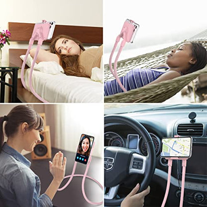 B-Land Cell Phone Holder, Universal Lazy Bracket DIY Mobile Phone Stand - color: Pink