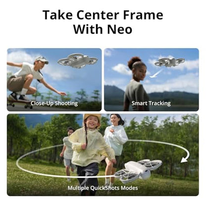 DJI Neo Drone with Camera 4K, Intelligent Flight Battery & Carrying Bag Bundle, Foldable FPV GPS Drone for Adults, Beginners, Professionals - size: DJI Neo 2BT Combo