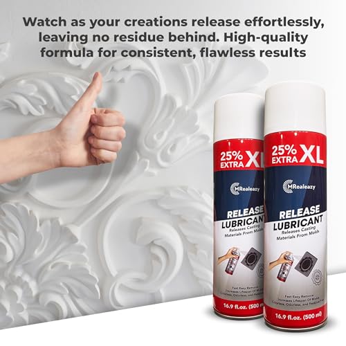 Silicone Mold Release Spray (Silicone-Based) (16.9 floz/500ml) - Resin & Epoxy Release Agent for Smooth Mold Removal with Ease, Universal Use on Almost All Molds - size: 1 Pack