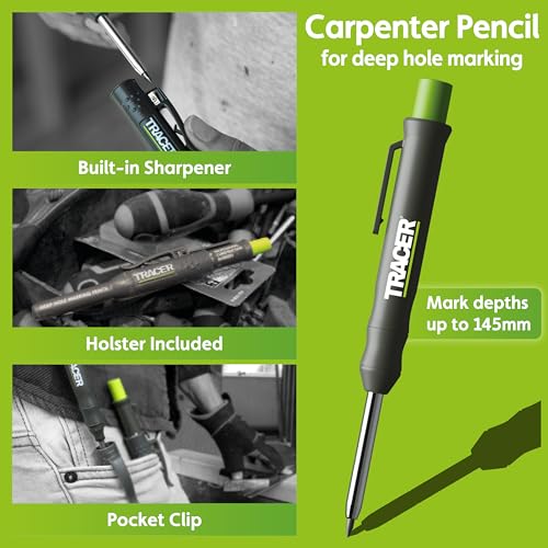 Tracer 8 Piece Construction Marker Kit - Carpenter Pencil Set - style: 8pc Set
