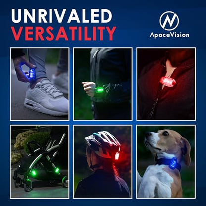 LED Safety Light (2 Pack) with Bonus Items – Clip On Strobe/Running Lights for Runners, Dogs, Bikes, Walking and More - color: Mixed