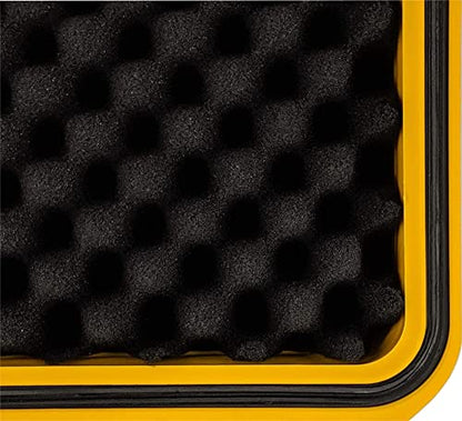 multicomp PRO Yellow Weatherproof Equipment Case, Polypropylene Construction with Foam Insert, 13.5" X 11.5" X 6" (L x W x H