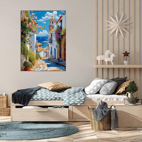 WUSARPLY Seaside Scenery Diamond Painting Kits for Beginner Adults - color: YH007