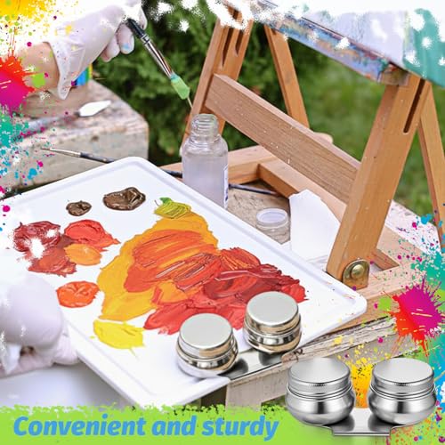 2 Pcs Paint Brush Cleaner Set, Airtight&Portable (Drum Shape/Large) - size: 1 Count (Pack of 2)