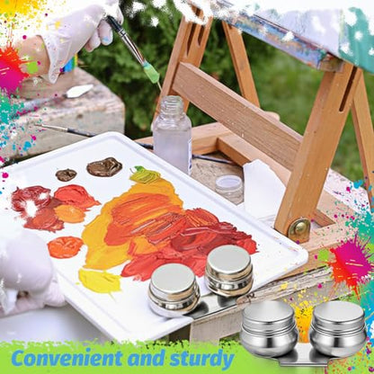 2 Pcs Paint Brush Cleaner Set, Airtight&Portable (Drum Shape/Large) - size: 1 Count (Pack of 2)