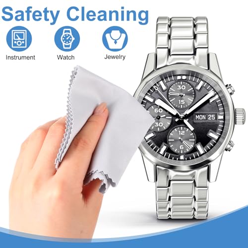 Frienda 50 Pcs Microfiber Glass Cleaning Cloths Lens, Light Color - color: Light Color