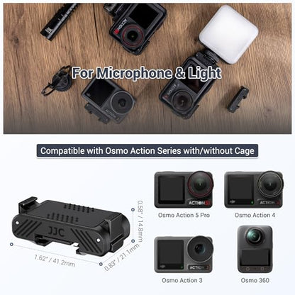 Cold Shoe Expansion Adapter for DJI Osmo Action 5 Pro 4 3,Stable Mounting - color: Cold Shoe Expansion Kit