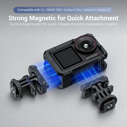 JJC Cold Shoe Mount Adapter for DJI Osmo Action 5 Pro 4 3,Stable Mounting - color: Hot Shoe/Cold Shoe Adapter