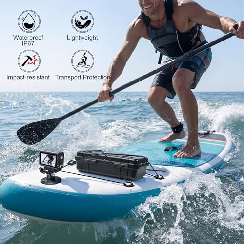 Lekufee Travel Waterproof Hard Case for DJI Osmo Action 6/5 Pro/4/3 Camera & Accessories(Bag&Case Only)