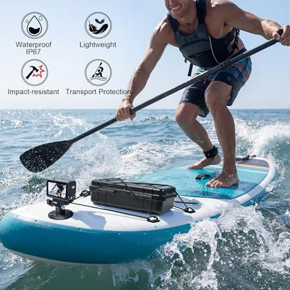 Lekufee Travel Waterproof Hard Case for DJI Osmo Action 6/5 Pro/4/3 Camera & Accessories(Bag&Case Only)