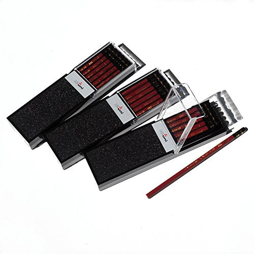 Uni Wooden Pencil, 9H, Box of 12 (HU9H) - style: 9H