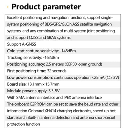 Teyleten Robot ATGM336H GPS+BDS Dual-Mode Module Flight Control Satellite Positioning Navigator Replacement NEO-M8N NEO-6M for Arduino 2pcs