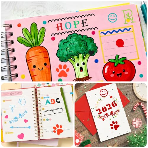 ZLFSRQ 40Pcs Letter Stencils for Painting, Small Alphabet Number Stencils - color: 40Pcs