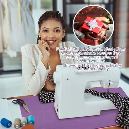 Sewing Machine Mat Pedal, 17'' X 36'' and 9'' X 14'', Pink Purple - color: Pink Purple, size: 17'' X 36'' and 9'' X 14''
