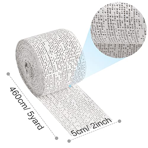 45ft - 211ft Plaster Cloth Rolls White Gauze Strips Wrap Bandages for Craft Belly Cast Mask Making Body Molds Scenery Art(2inch x 207 Feet, White) - size: 2 Inch x 207 Feet