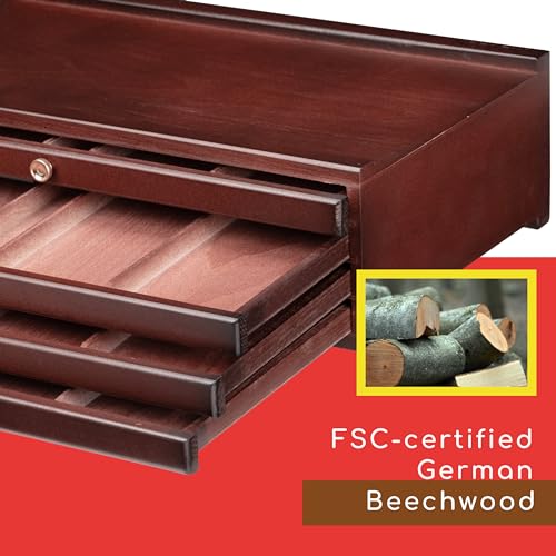 MEEDEN Art Supply Storage Box: 4 Drawers Pencil Organizer Craft Storage - size: 4 Layer Drawers