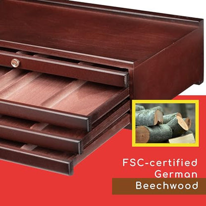 MEEDEN Art Supply Storage Box: 4 Drawers Pencil Organizer Craft Storage - size: 4 Layer Drawers