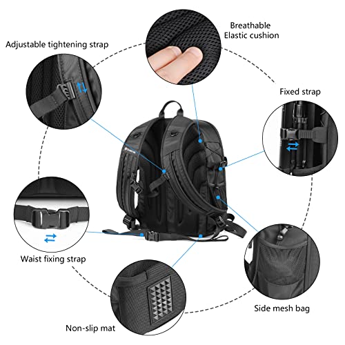 Smatree Professional Backpack for DJI Mavic 3/Mavic 3 Classic/3E/3T Combo - color: Black- For Mavic 3