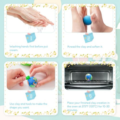 Air Dry Clay 36 Colors,Magic Clay Modeling Clay,DIY Molding Magic Clay - color: Multi-Color - 36 Colors