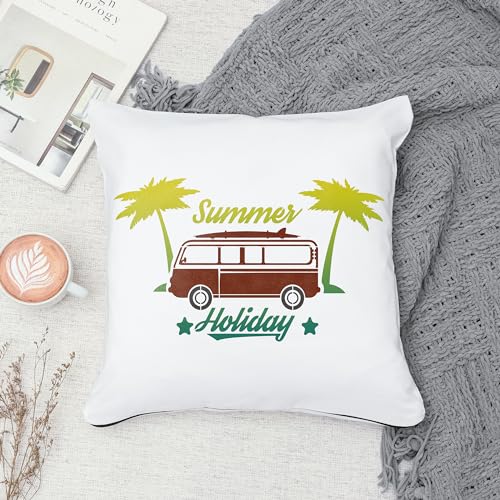 Keluna Palm Tree Stencils for Painting - 9 Pcs Large Reusable Beach Summer Holiday Stencils for Painting on Wood, Wood Burning Template - style: beach