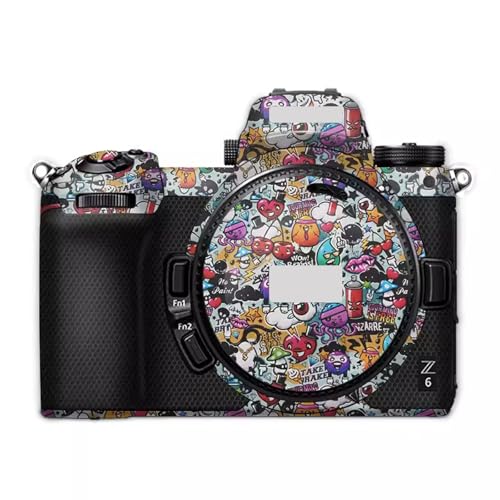 Anti-Scratch Camera Sticker Coat Wrap Protective Film Body Protector Skin Cover for Nikon Z6 Z7(Graffiti White) - color: Graffiti White