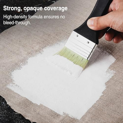 PHOENIX White Gesso Primer - 16.9 Fl oz. / 500ml White Gesso for Canvas Surface Prep Medium for Oil Acrylic Paints