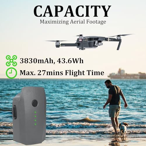 Mavic Pro Battery, 3830mAh-11.4V Intelligent Flight Drone Battery Replacement for DJI Mavic Pro/Platinum/Alpine White - style: 1 pack