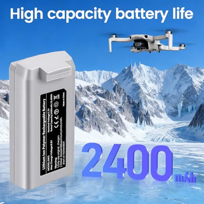 Mini 2, Mini 4K Battery 1 Pack 2400mAh Capacity Intelligent Drone Replacement Battery Maximum Flight time 31 Minutes Compatible with DJI Mini 4K/2/SE/2 SE Drones - size: Mini 4K/2/SE/2 SE Battery*1