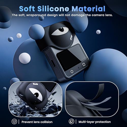 STARTRC PHOTO Lens Protector for DJI OSMO 360 Accessories, Lovely Silicone Lens Cap with Screen Protector Set