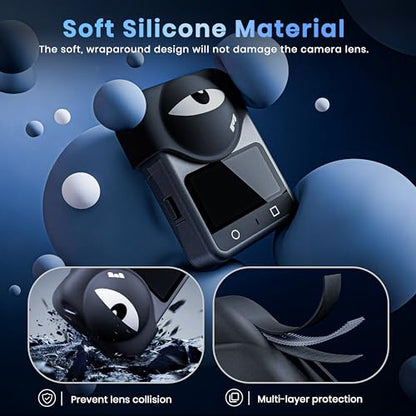 STARTRC PHOTO Lens Protector for DJI OSMO 360 Accessories, Lovely Silicone Lens Cap with Screen Protector Set